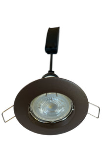 Inbouwspot Kantelbaar Ø92 mm – Mat Donkerbrons – GU10 – Rond
