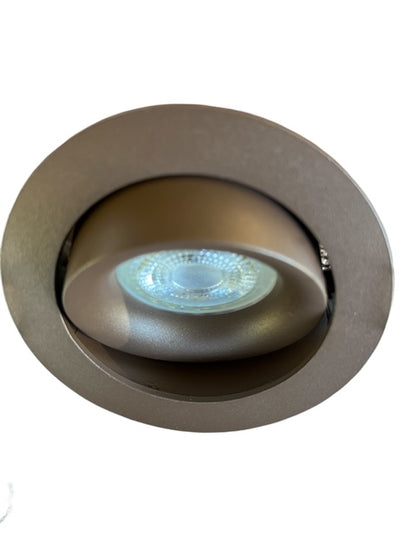 Verdiepte Inbouwspot Kantelbaar Ø92 mm – Zaagmaat: 76 – 81 mm Mat Brons – GU10