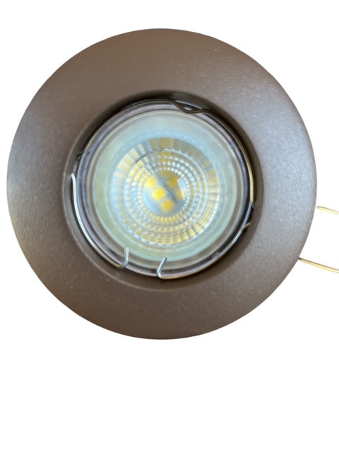 Inbouwspot Rond Ø84 mm – Mat Brons – GU10 – Aluminium – Zaagmaat 57-62 mm