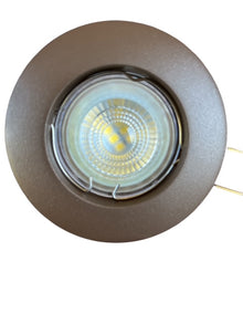 Inbouwspot Rond Ø84 mm – Mat Brons – GU10 – Aluminium – Zaagmaat 57-62 mm
