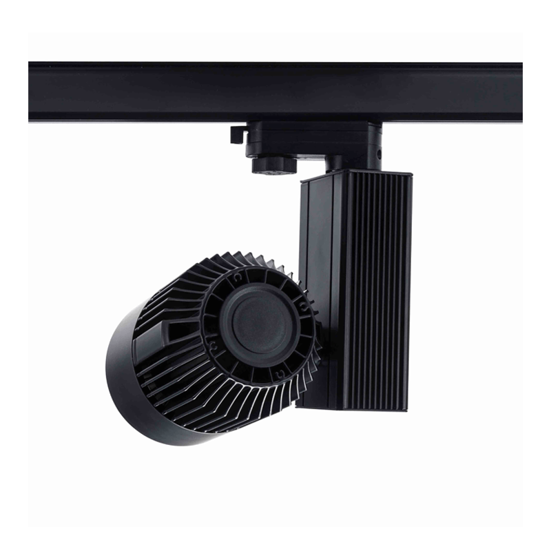 3-FASE RAILSPOT 50W CRI>95 ZWART 3000K  MDRLED® =