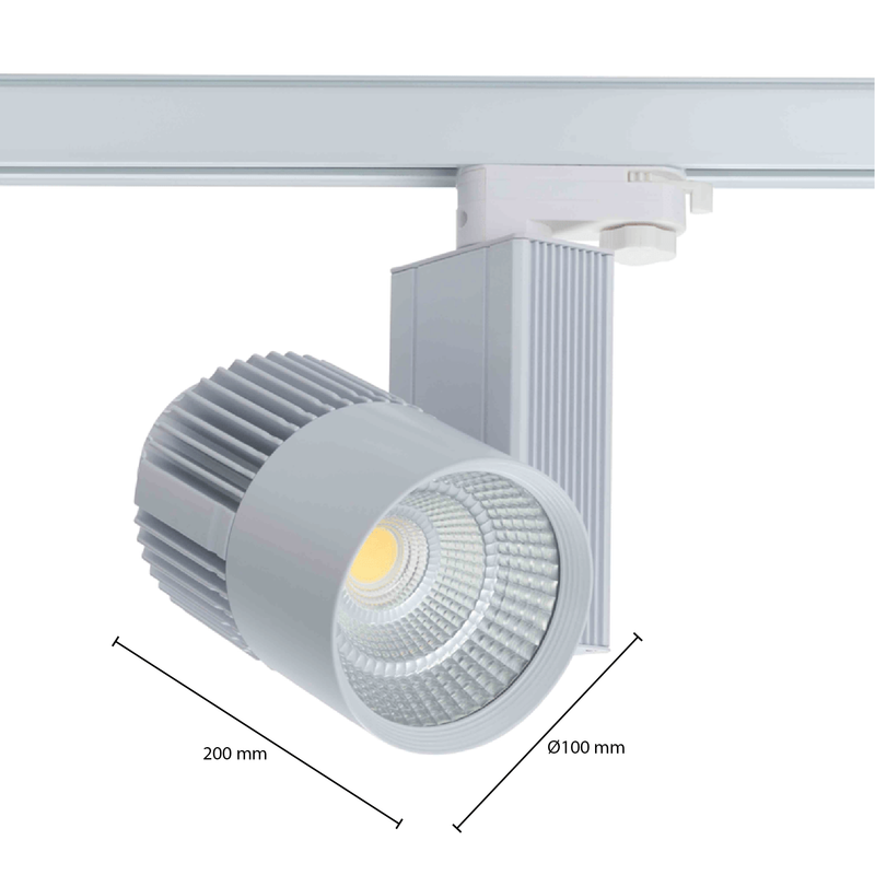 3-FAZOWA LAMPA PUNKTOWA 30W CRI&gt; 95 BIAŁA.MDRLED®