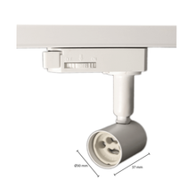 3-FASE RAILARMATUUR MET GU10 FITTING. MDRLED®