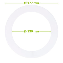 Verloopring Ø130-177mm Wit – Voor Downlighters & Inbouwspots