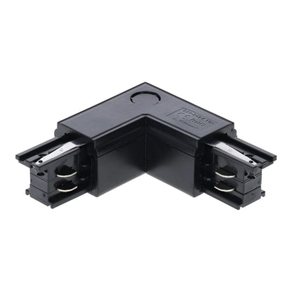 MDRLED® L-Connector Binnen 3-Fase Rail | Zwart
