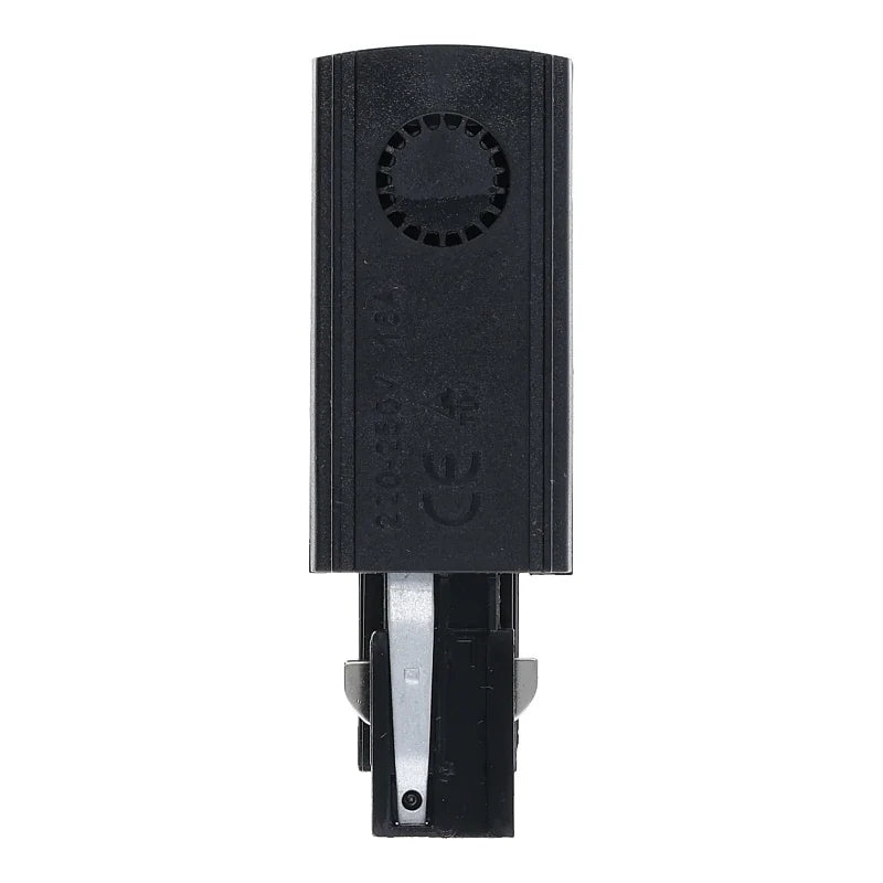 Power Connector links voor 3-Fase Railsysteem – Zwart. MDRLED