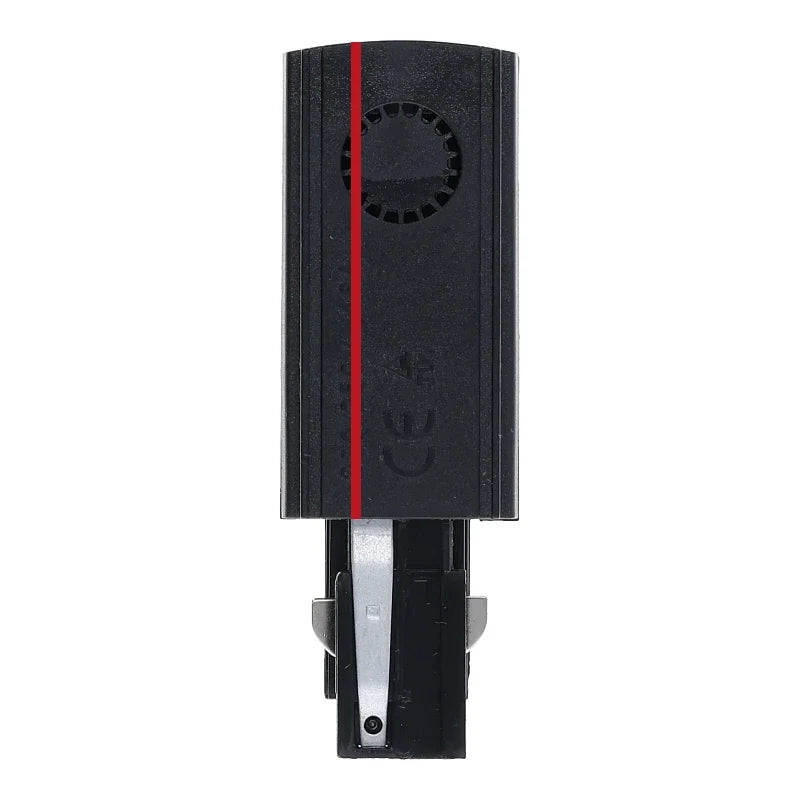 Power Connector links voor 3-Fase Railsysteem – Zwart. MDRLED