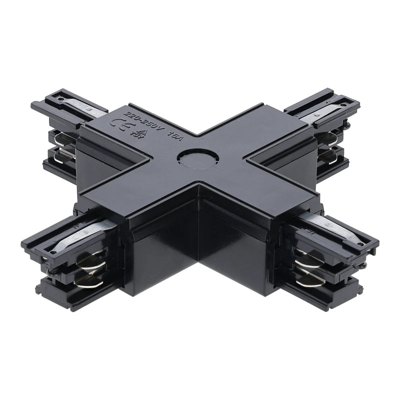 MDRLED® X-Connector 3-Fase Rail | Zwart | 16,5cm