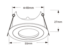 MR11 Inbouwarmatuur – Wit – Aluminium – Ø48 mm – MDRLED®