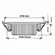 LED INBOUWSPOT SLIM-FIT 5W  DIM2WARM KOPER Zaagmaat Ø68-78mm MDRLED®