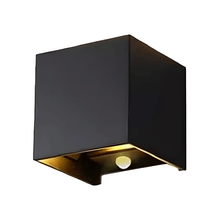 LED CUBE   2X3W  ZWART  DIM  SENSOR MDRLED®