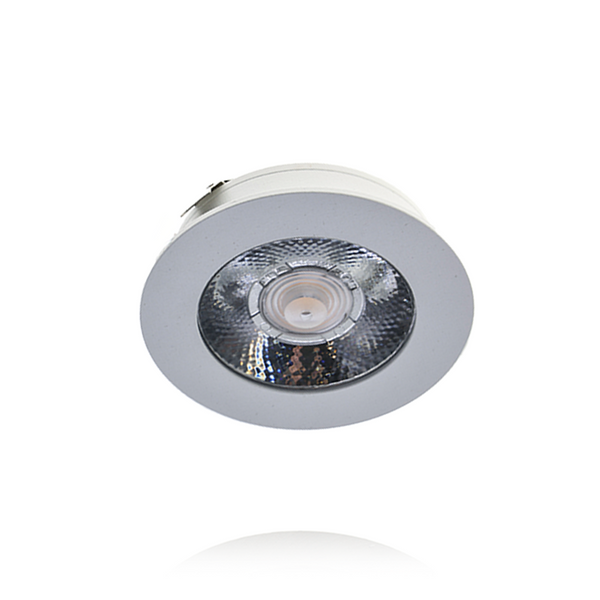 LED MEUBELSPOT    3W  12V(DC)  IP44  WIT  14MM HOOG 2700K