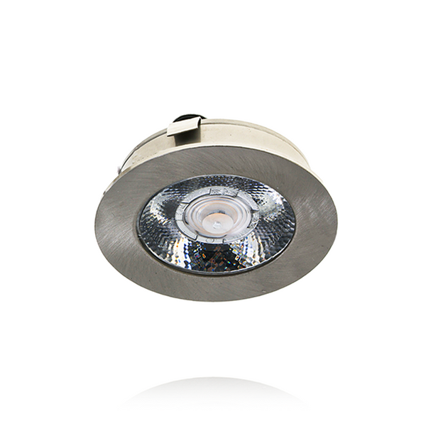 Reflektor meblowy LED 3W 12V(DC) IP44 Srebrny 2700K Ø55 mm MDRLED®