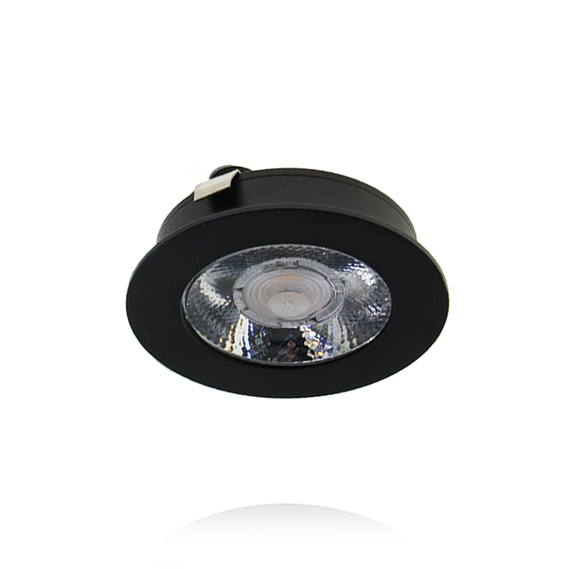 REFLEKTOR MEBLOWY LED 3W 12V(DC) IP44 Czarny 14mm wysokości MDRLED®