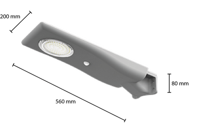 Solar Straatlamp 15W – Bewegingssensor – 1960 Lumen – IP65 – MDRLED®