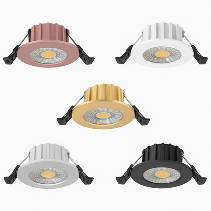 LED Inbouwspot Koper 6W  Dimbaar  IP65  CCT-Schakelaar  MDRLED®