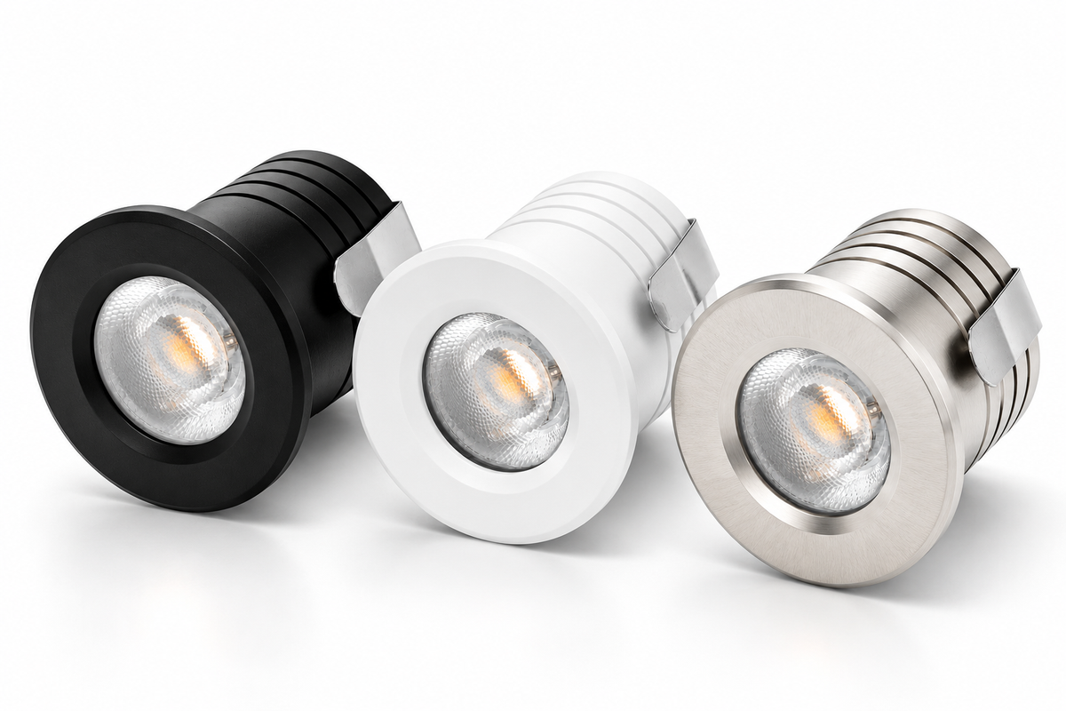 LED Mini Inbouwspot 2W Dimbaar – IP44 – 2700K/3000K – 3 Kleuren