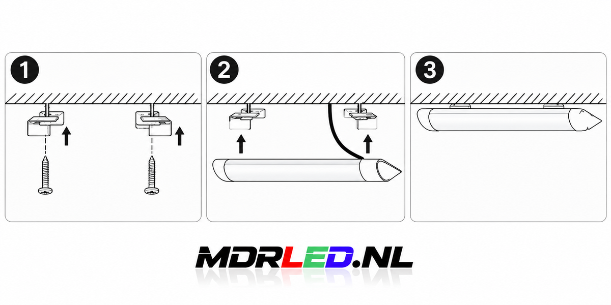 LED Batten Charon 60cm – 20W – CCT – 10 Stuks Actie