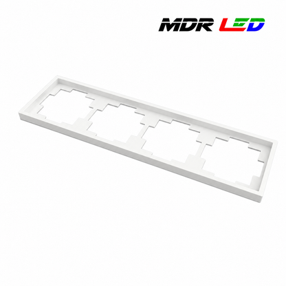 Afdekraam Wit/Zwart  1 t/m 4-Voudig MDRLED