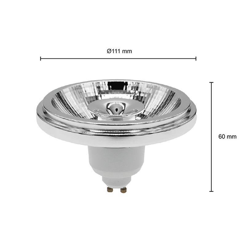 LED AR111 GU10 SPOT 24° 12W BIAŁY.MDRLED®