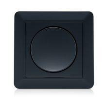 Afdekraam voor Enkele Dimmer – Zwart – Inclusief Inbouwraam