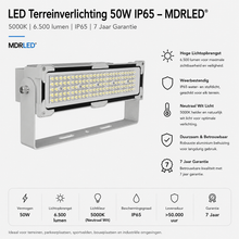 LED Terreinverlichting 50W IP65 – MDRLED® | 7 Jaar Garantie