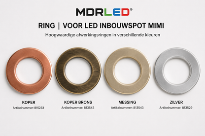 MDRLED® LED Inbouwspot MIMI 4W  CCT  Dimbaar  IP65  Wit.  Actie