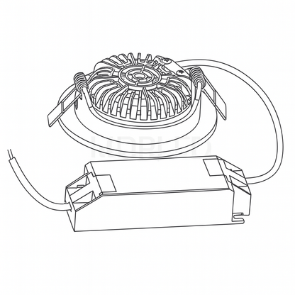 SLIM-FIT 5W Dim to Warm Einbaustrahler in Weiß MDR LED®