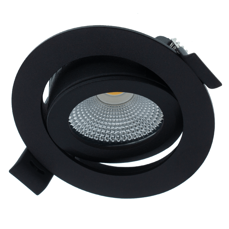 LED-Einbaustrahler SLIM-5W DIMMBAR SCHWARZ Moderne LED-Einbaustrahler 2200K TEMPORÄRES AKTIONSPREIS MDR LED®