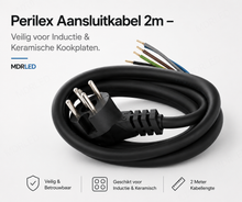 Perilex aansluitkabel  5 ader EXTRA DIK  HITTE BESTENDIG  KEMA KEUR   5x2.5mm 2 meter MDRLED®