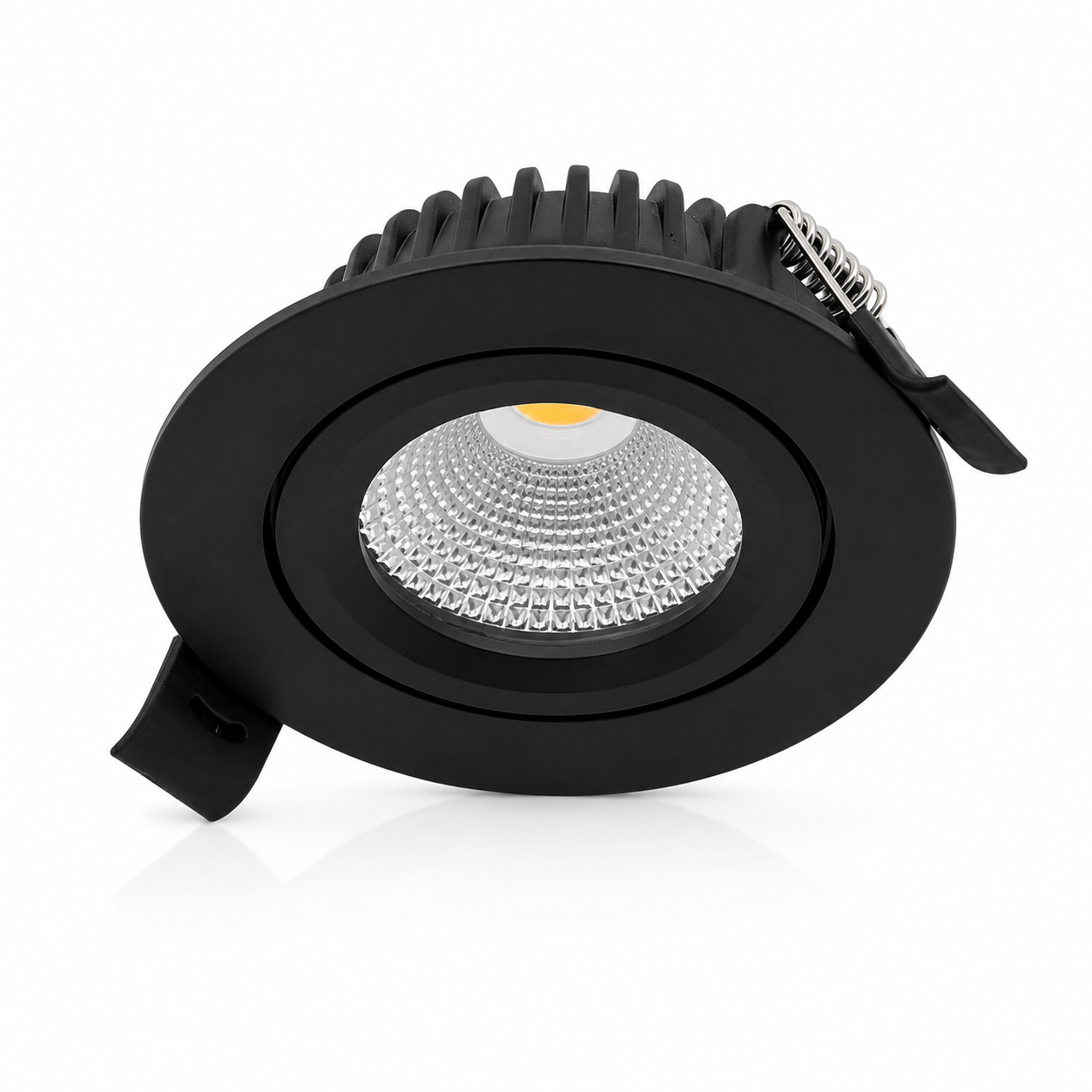 LED Inbouwspot 5W Zwart | 2200K Extra Warm Wit | Dimbaar | Incl. Driver | 10 of 50 Stuks