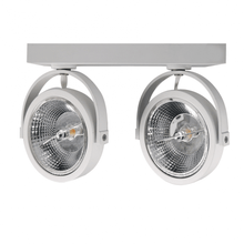 AR111 AUFBAULEUCHTE, weiß, 2xGU10-FASSUNG. MDRLED®