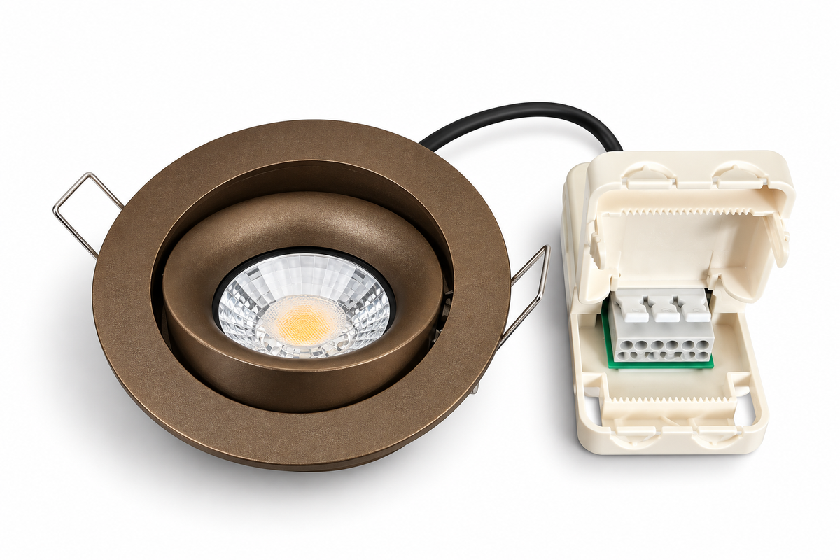 LED Inbouwspot Donkerbrons 4/6W CCT | Kantelbaar