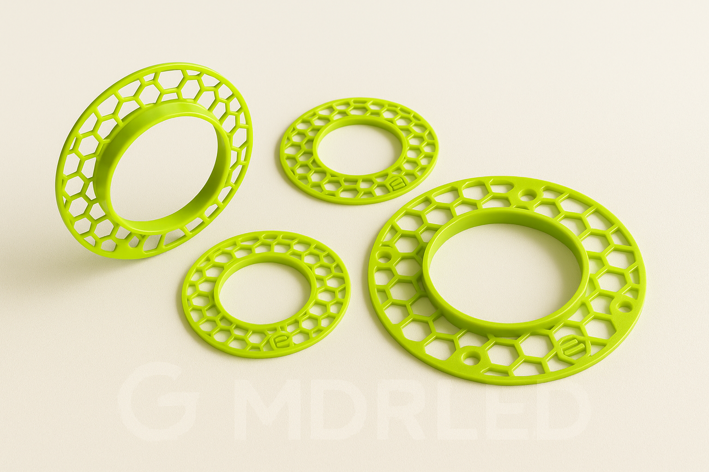 stucframe voor inbouwspots – gatmaat 76 mm, buitenmaat 125 mm