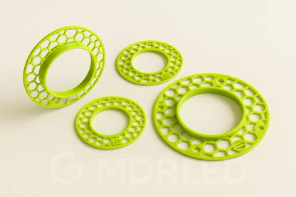 stucframe voor inbouwspots – gatmaat 76 mm, buitenmaat 125 mm