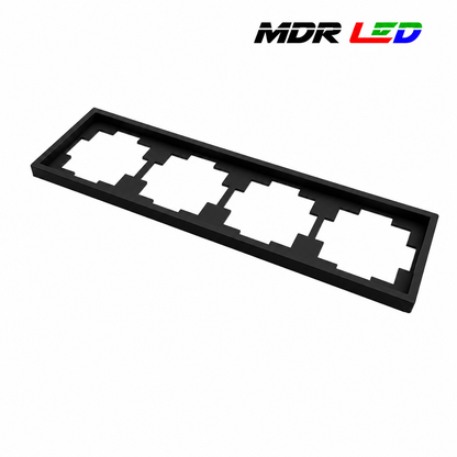 Afdekraam Wit/Zwart  1 t/m 4-Voudig MDRLED