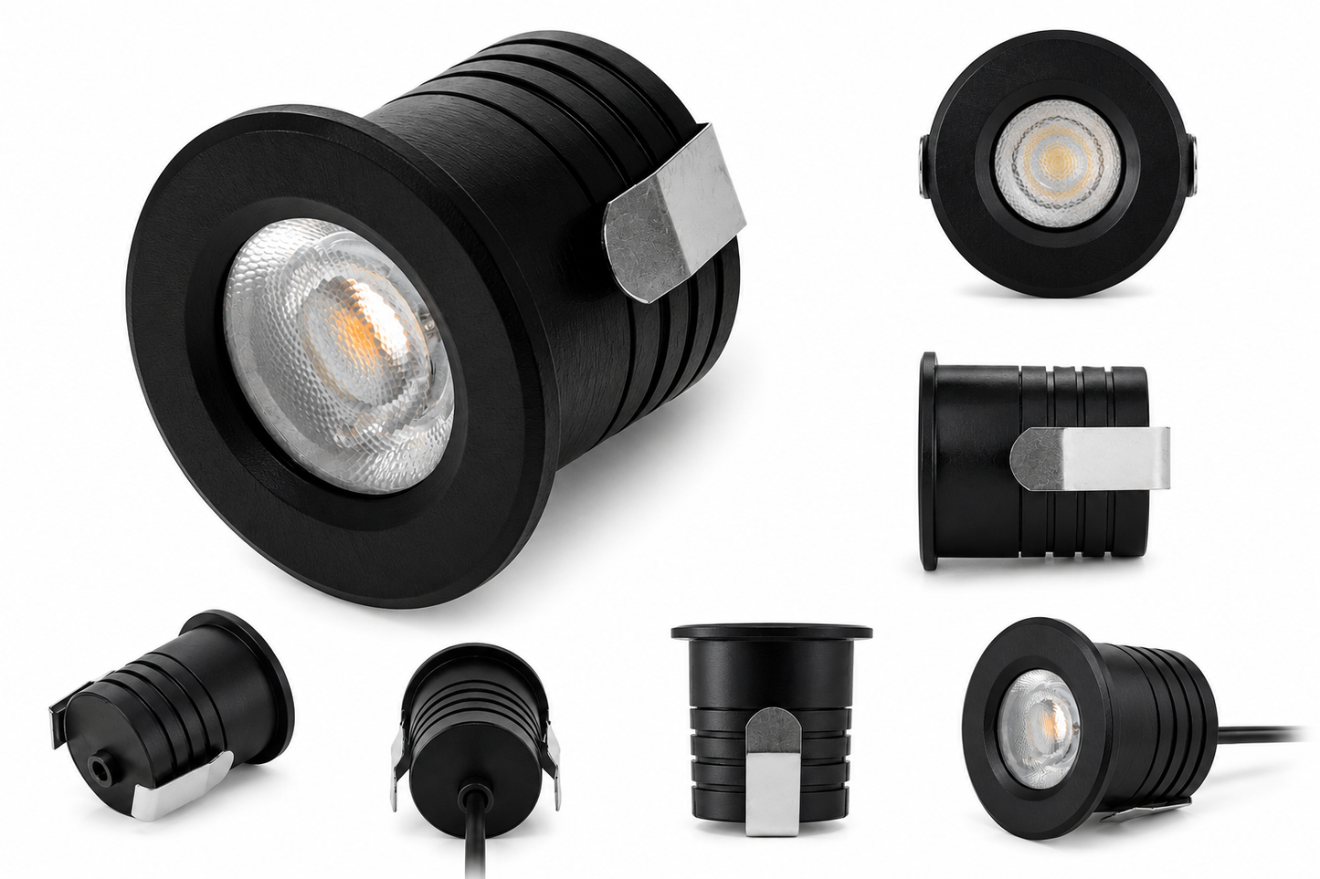 LED Mini Inbouwspot  Zwart / Wit / Zilver  2W  Dim to Warm  Triac Dimbaar  IP44
