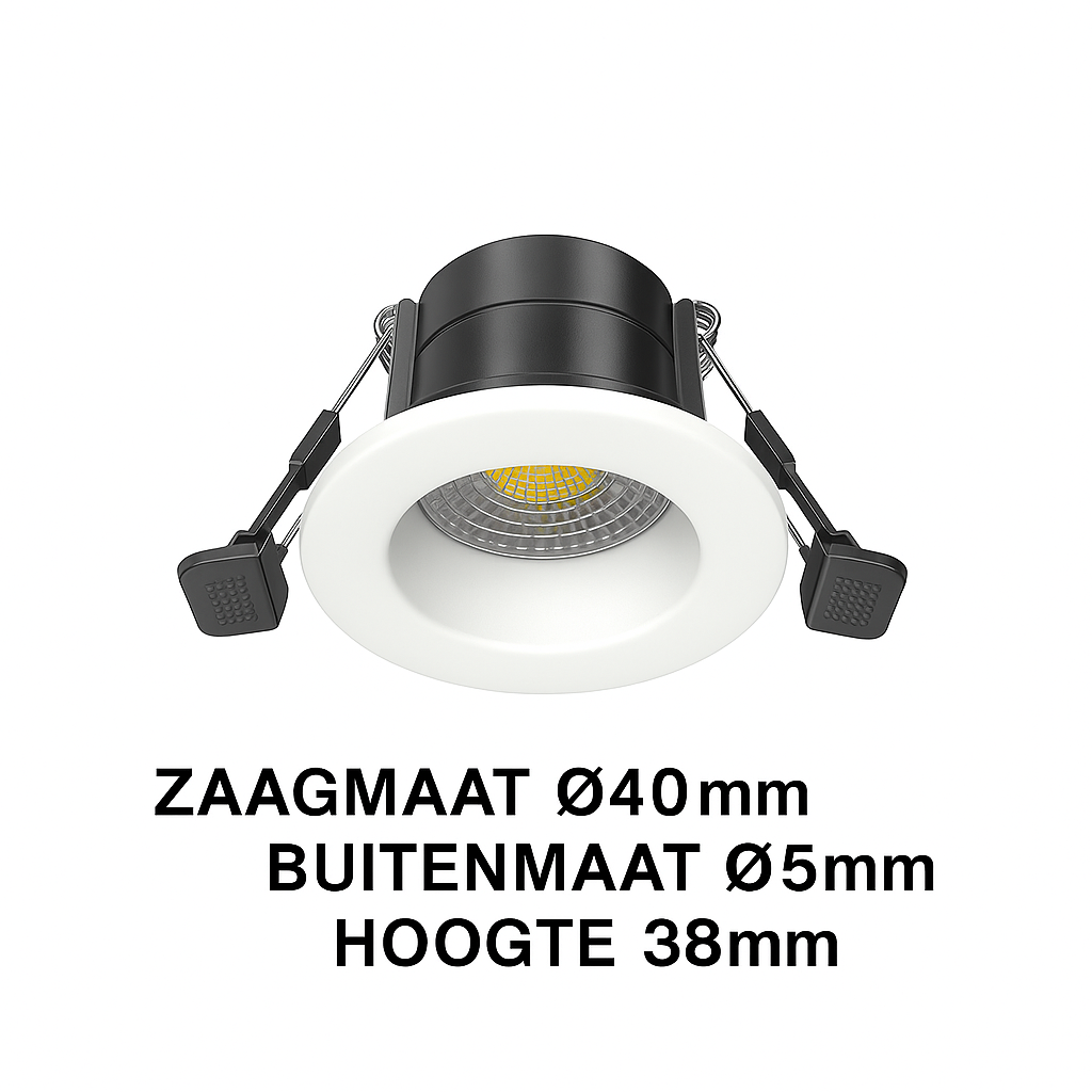 LED Inbouwspot Mimi 4W  MDRLED®  Wit  Dimbaar IP65  CCT-schakelaar