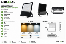 LED FLOODLIGHT AURUS  300W/240W/180W  CCT-SWITCH