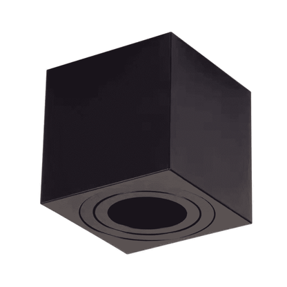 AUFBAUSPOT LED CUBE schwarz GU10 FASSUNG MDR LED®