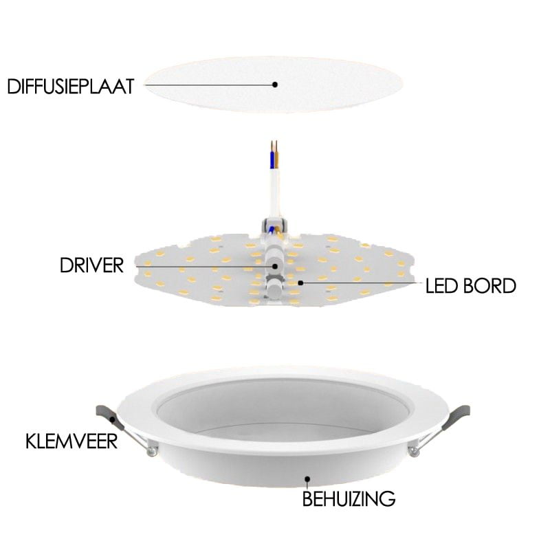 Oprawa DOB Downlight Ø110 - 9W 4000K firmy MDRLED®