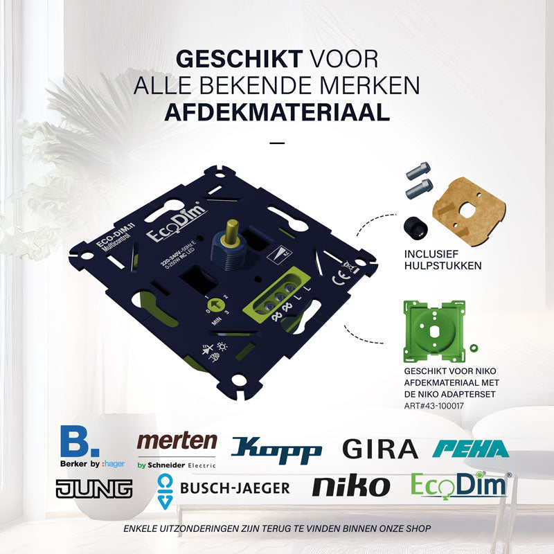 MULTICONTROL LED DIMMER DUO | UNIVERSEEL | 0-250W | FASE AFSNIJDING