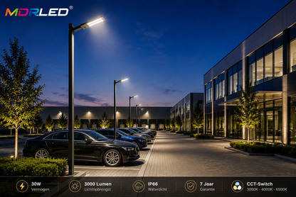 MDRLED LED Straatlamp met Daglichtsensor CCT-Switch IP66 | 30W-150W