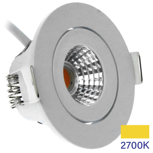 ECODIM ED-10061 REFLEKTOR WPUSZCZANY LED NISKA GŁĘBOKOŚĆ MONTAŻU IP54 ROZMIAR CIEPŁY OKRĄGŁY BIAŁY 55MM.MDRLED®