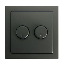 Duo Dimmerknop Future Linear – Mat Zwart Incl. Centraalplaat & Raamwerk – Busch-Jaeger