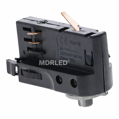 Pendel Adapter 3-Fase Rail Zwart – 7 cm | Inclusief Schroeven