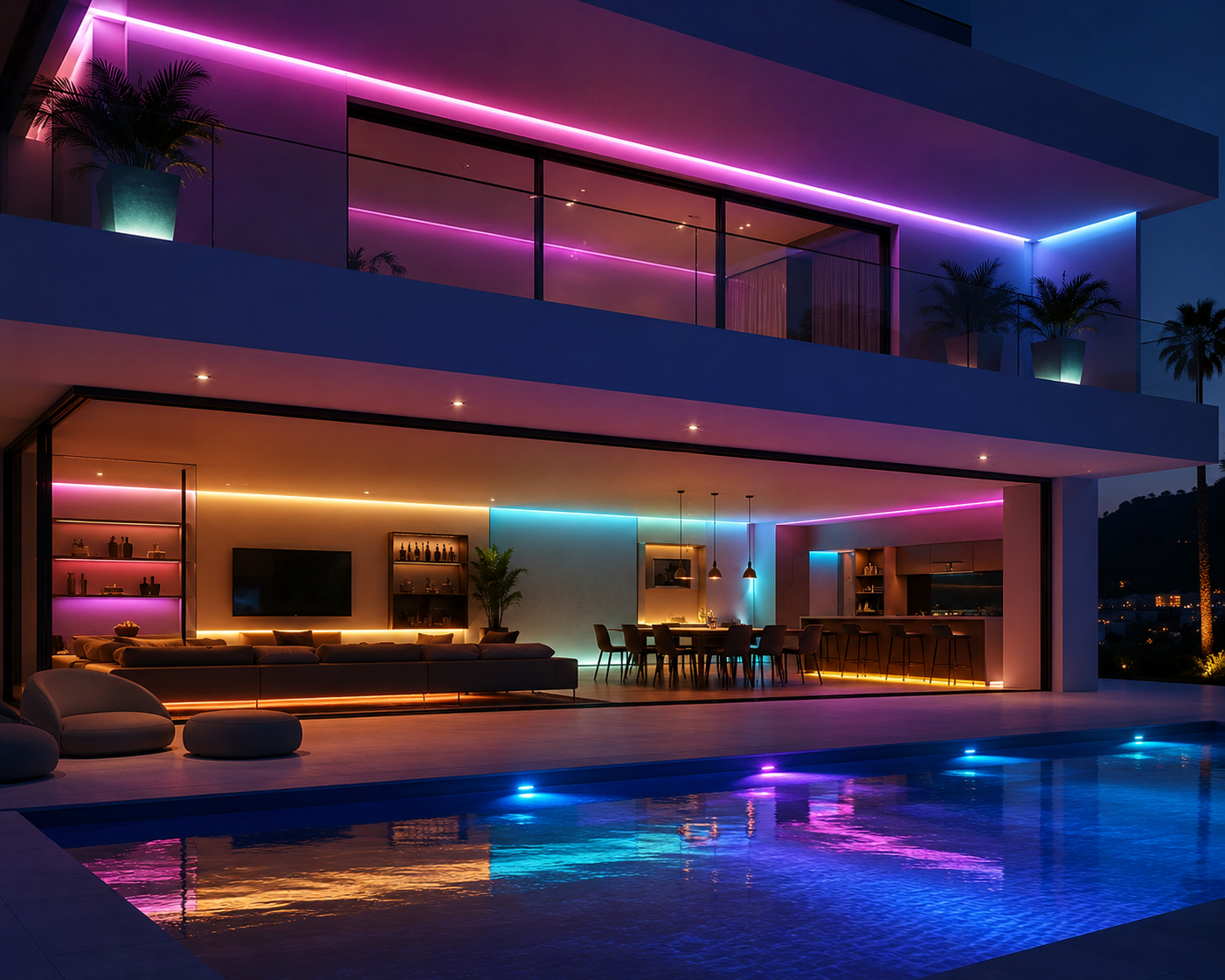COB LEDSTRIP 24V P20 5M 16W/M RGB MDRLED®