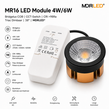 MR16 LED Module 4W/6W | CCT-Switch | CRI >98 | Triac Dimbaar