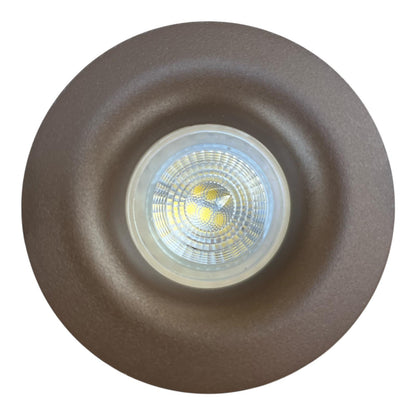 Verdiepte Inbouwspot Mat Donkerbrons Ø88 mm – GU10 Anti-Verblindend