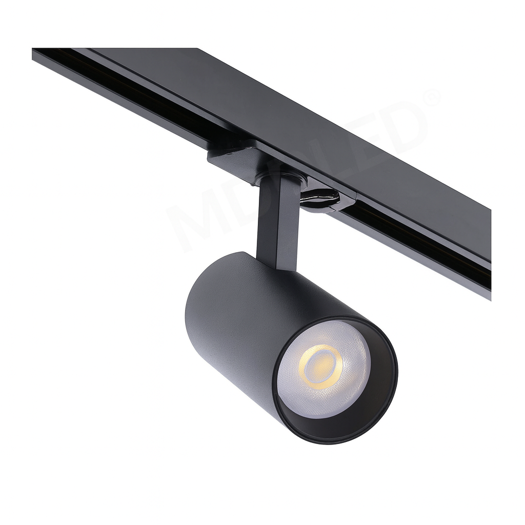 1-fase Railspot Zwart  10W  Dimbaar  CCT-schakelaar  >90Ra | MDRLED®